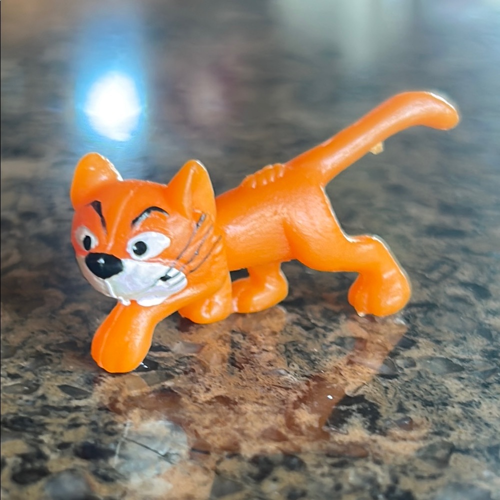 Vintage 80s Smurfs Azrael Orange Cartoon Cat PVC Toy Figurine by Schleich